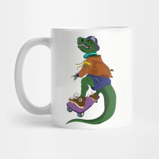 Skateboarder Crocodile Mug